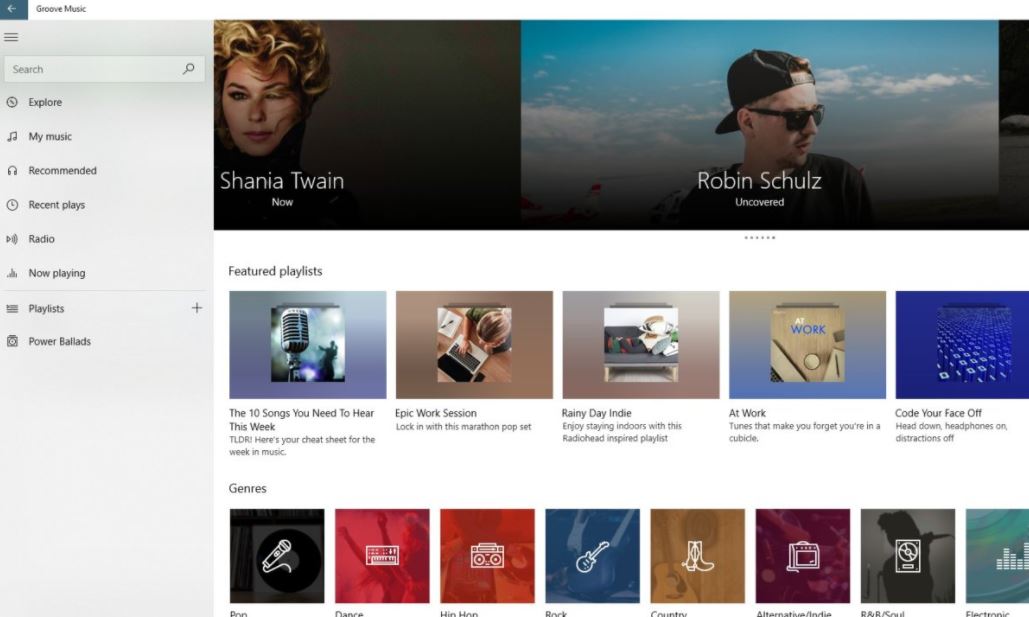 Groove music streaming