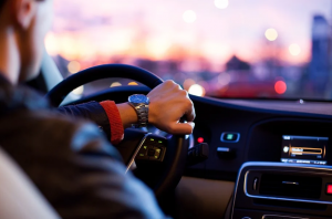 Man driving