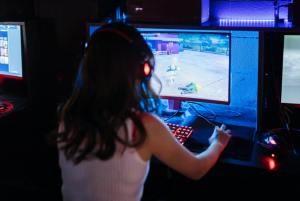 a female player