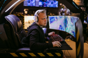 gamer sitting